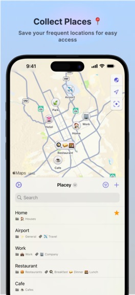 Placey - Bookmark Locations – screenshot 1