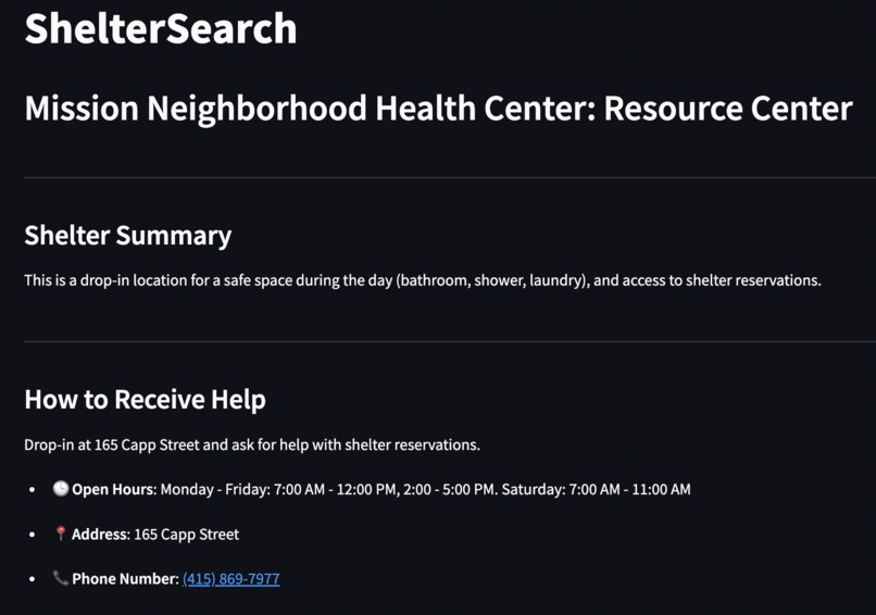 ShelterSearch – screenshot 2