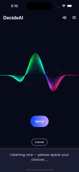 DecideAI - AI Voice Decision Maker – screenshot 5