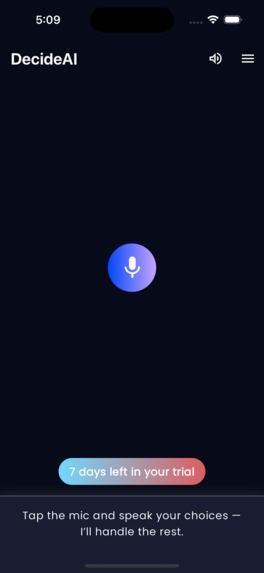 DecideAI - AI Voice Decision Maker – screenshot 4