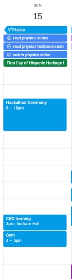 SmartCalendar – screenshot 1