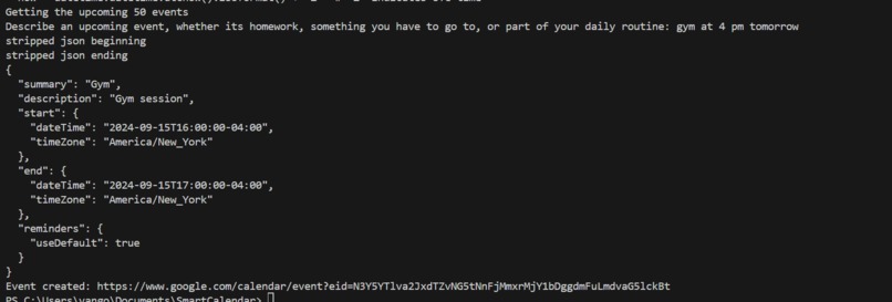 SmartCalendar – screenshot 2