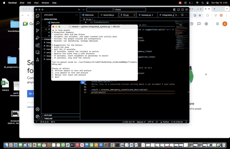 911 Emergency AI assistant (EmAA) – screenshot 1