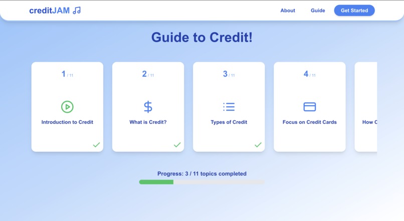 creditJAM – screenshot 2