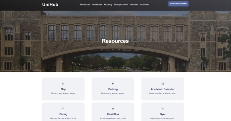 UniHub – screenshot 2