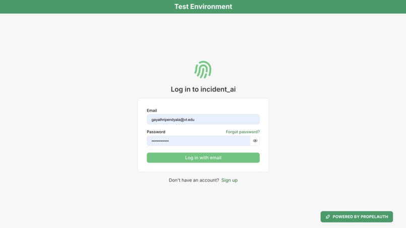IncidentAI – screenshot 1