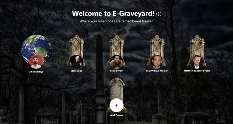 E-Graveyard: Where Your Loved Ones are Remembered Forever! – screenshot 1