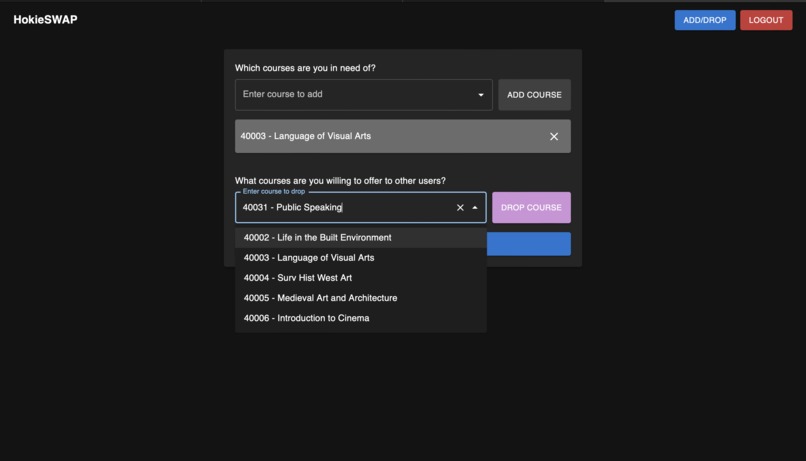 HokieSWAP – screenshot 2