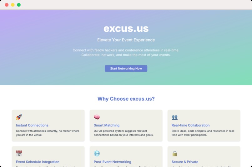 excus.us – screenshot 1