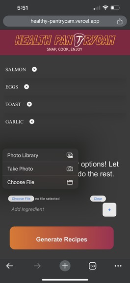 Health PantryCam – screenshot 3