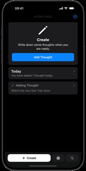 Highland - Capture Thoughts – screenshot 1