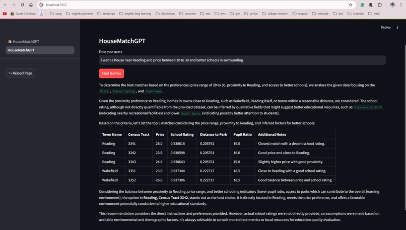 HouseMatchGPT – screenshot 2