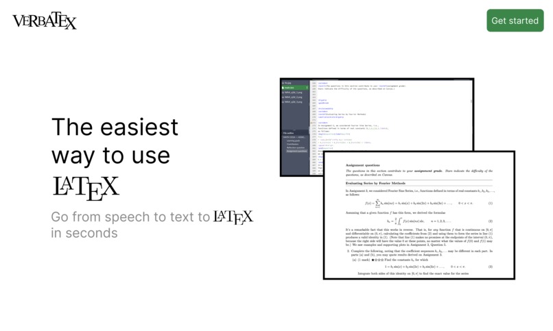 VerbaTeX – screenshot 1