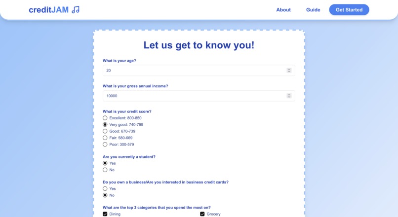 creditJAM – screenshot 4