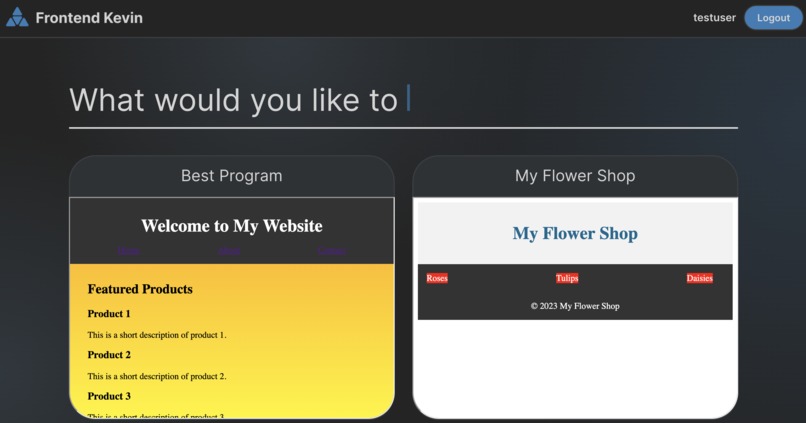 FrontendKevin – screenshot 2