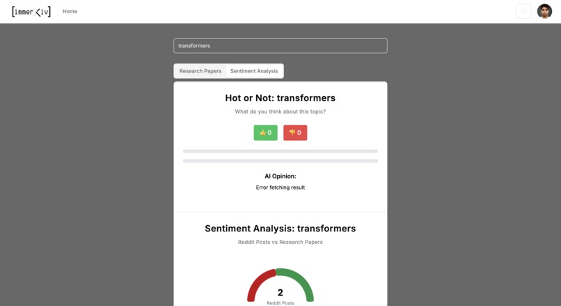 immerXiv – screenshot 3