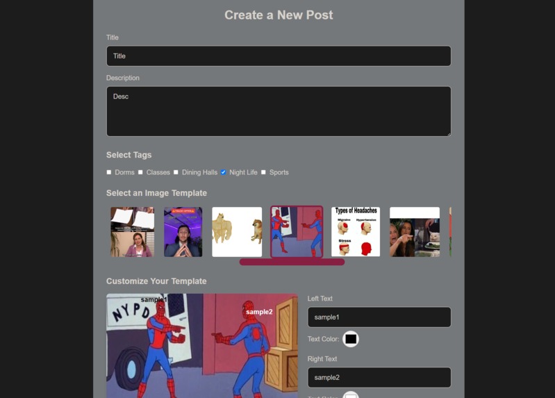 VT Memegen – screenshot 5