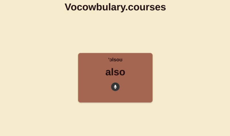 Vocowbulary Courses – screenshot 1