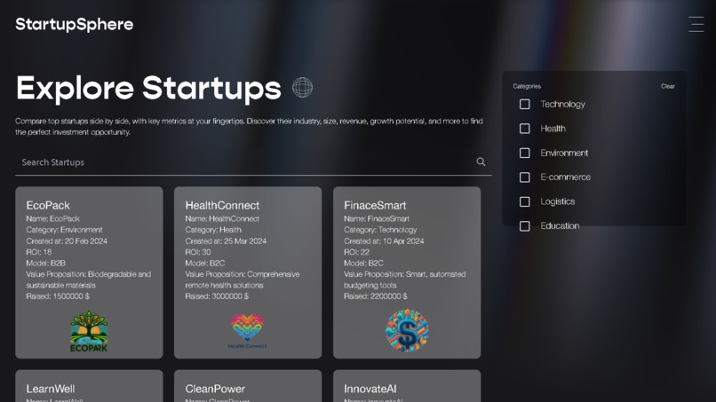 StartupSphere – screenshot 8