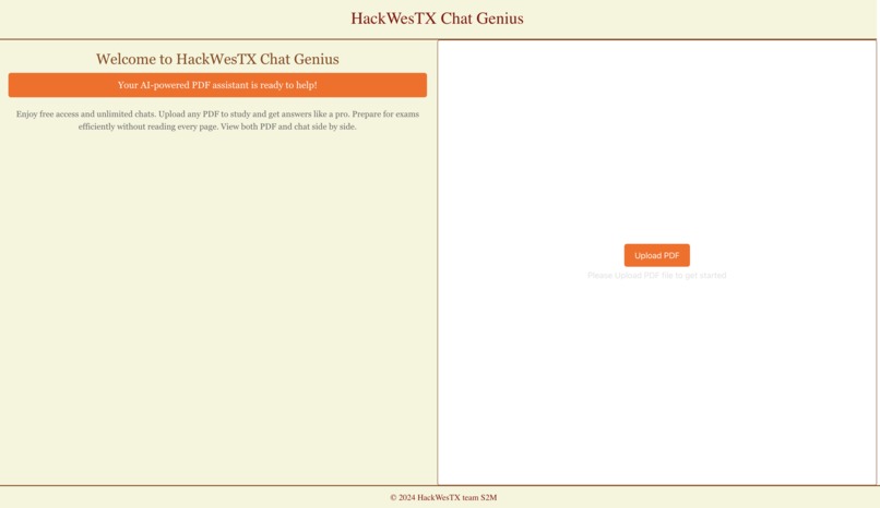HackWesTX Chat Genius – screenshot 1