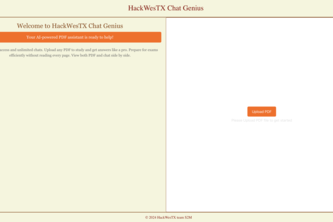 HackWesTX Chat Genius