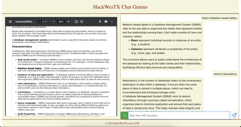 HackWesTX Chat Genius – screenshot 3
