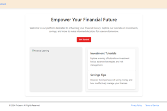 FinLearn: Financial Literacy Platform 