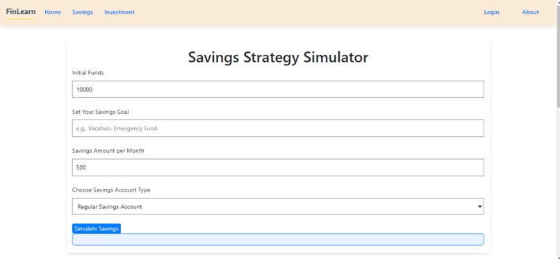 FinLearn: Financial Literacy Platform  – screenshot 2