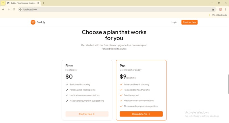 buddy - Your AI Powered Health Assistant – screenshot 3