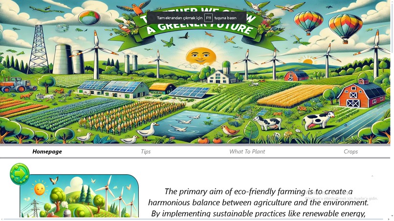 Informing farmers – screenshot 1