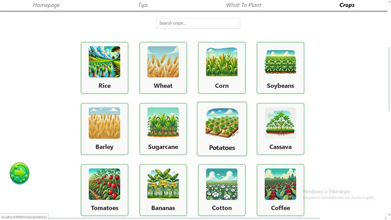 Informing farmers – screenshot 8