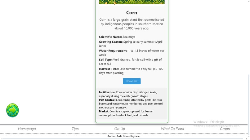Informing farmers – screenshot 10