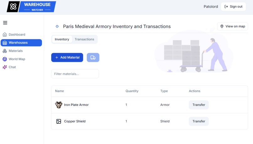 Warehouse Watcher – screenshot 1