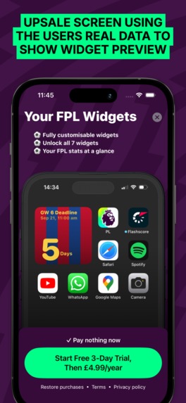 FPL Widgets - Widgets for Fantasy Premier League – screenshot 3