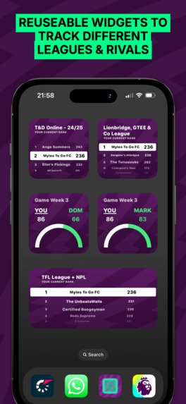 FPL Widgets - Widgets for Fantasy Premier League – screenshot 4