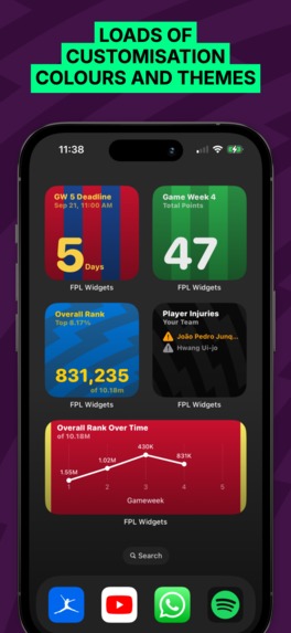 FPL Widgets - Widgets for Fantasy Premier League – screenshot 5