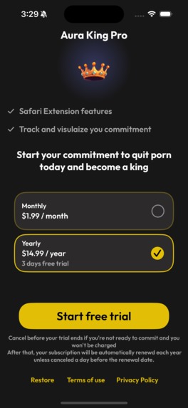 Aura King: Quit Porn Addiction  – screenshot 1