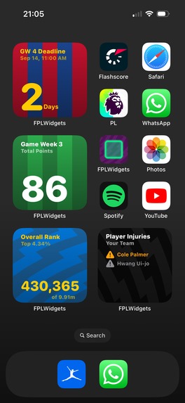 FPL Widgets - Widgets for Fantasy Premier League – screenshot 7