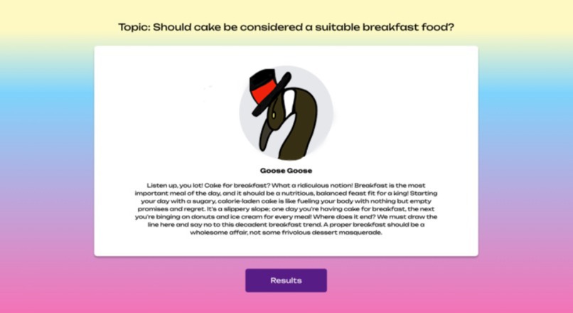 deb(AI)te – screenshot 4