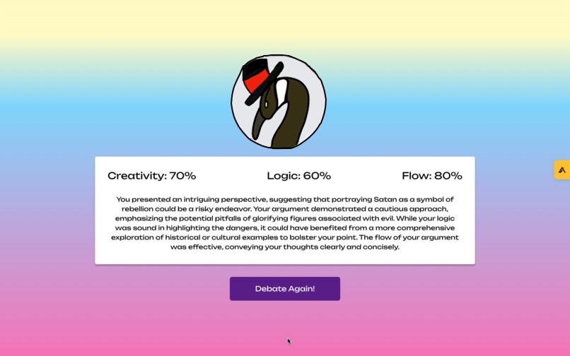 deb(AI)te – screenshot 5