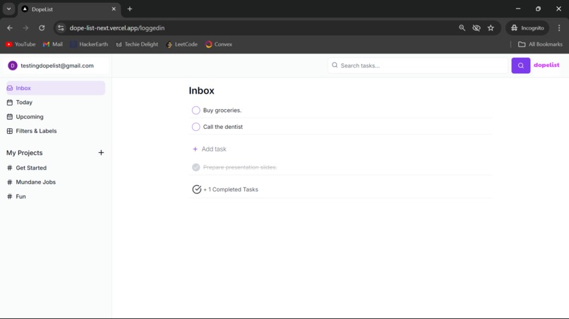 DopeList – screenshot 3