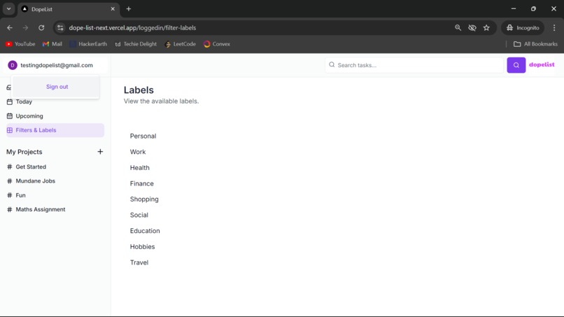 DopeList – screenshot 12