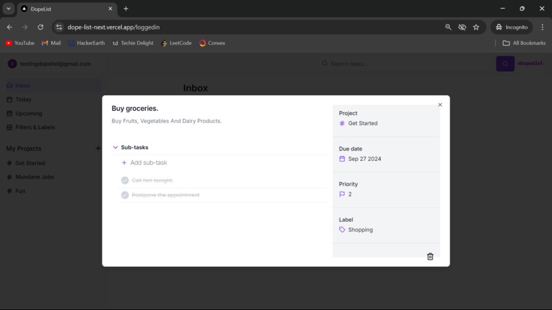 DopeList – screenshot 5