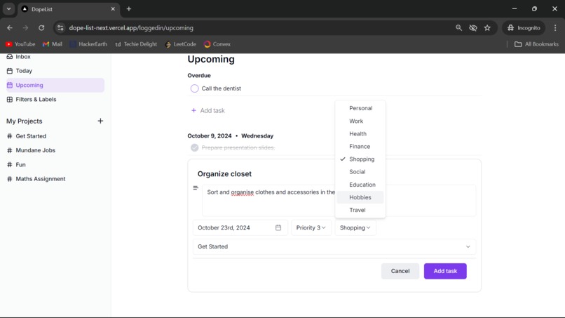 DopeList – screenshot 4