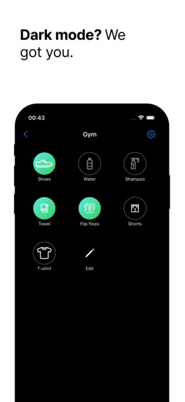 Backpacks: packing lists – screenshot 2