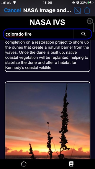 NASA IVS – screenshot 1