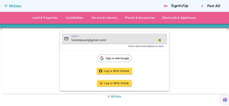 MISoko – screenshot 1