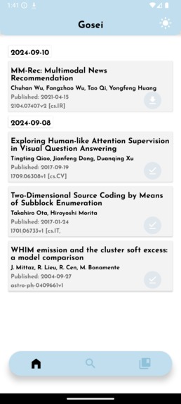 Gosei - Research papers and AI – screenshot 1