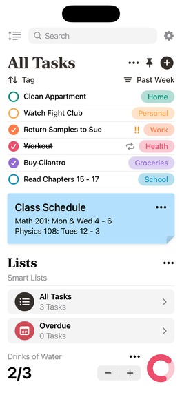 Lista – screenshot 2