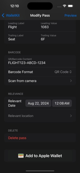 Passes For Wallet: WalletKit – screenshot 8